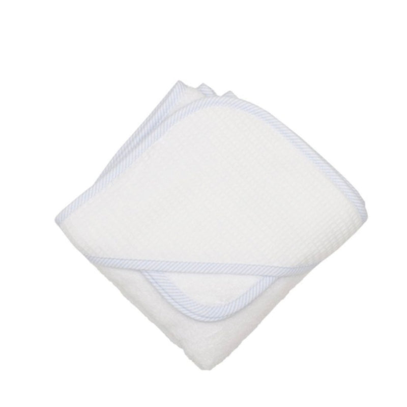 Seersucker Stripe Hooded Towel and Washcloth Set