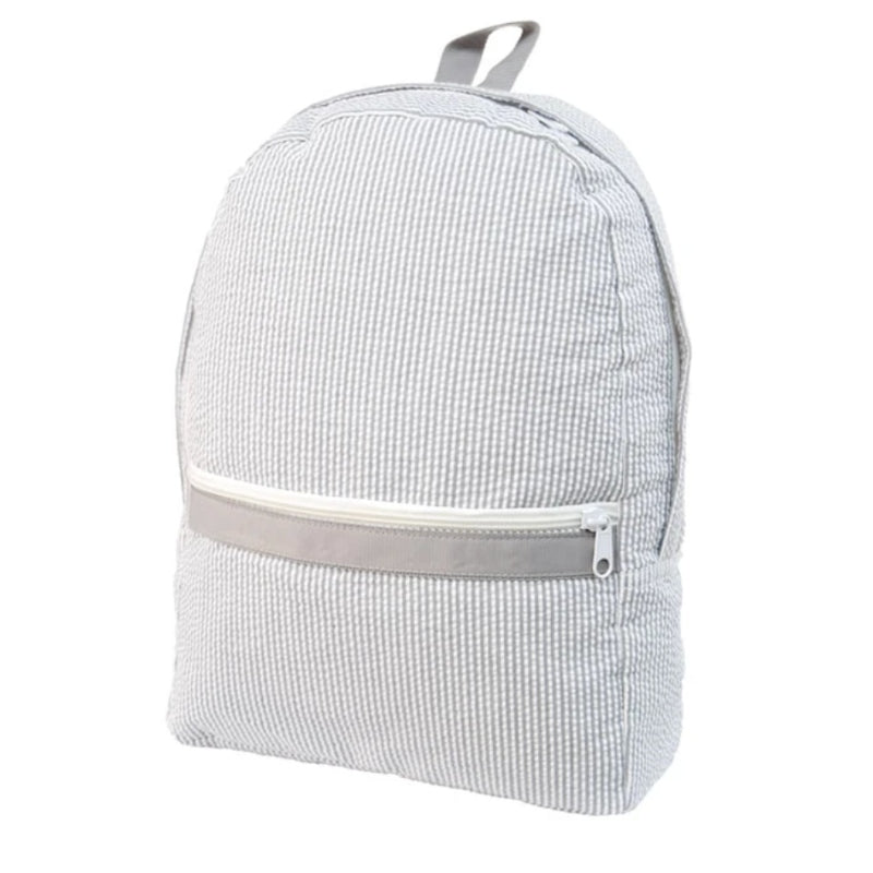 Medium Seersucker Backpack